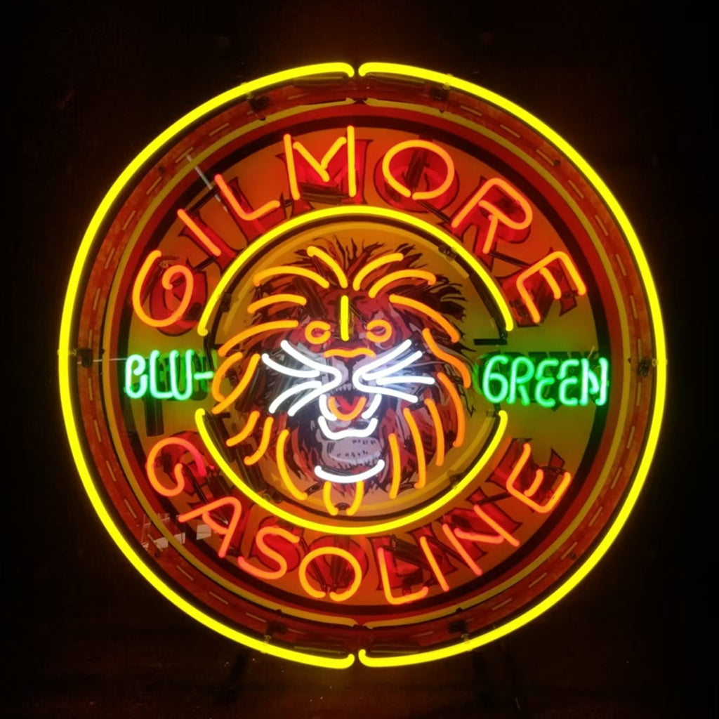 Gilmore Gasoline Blu Green Neon Signs Light Neon Signs Land
