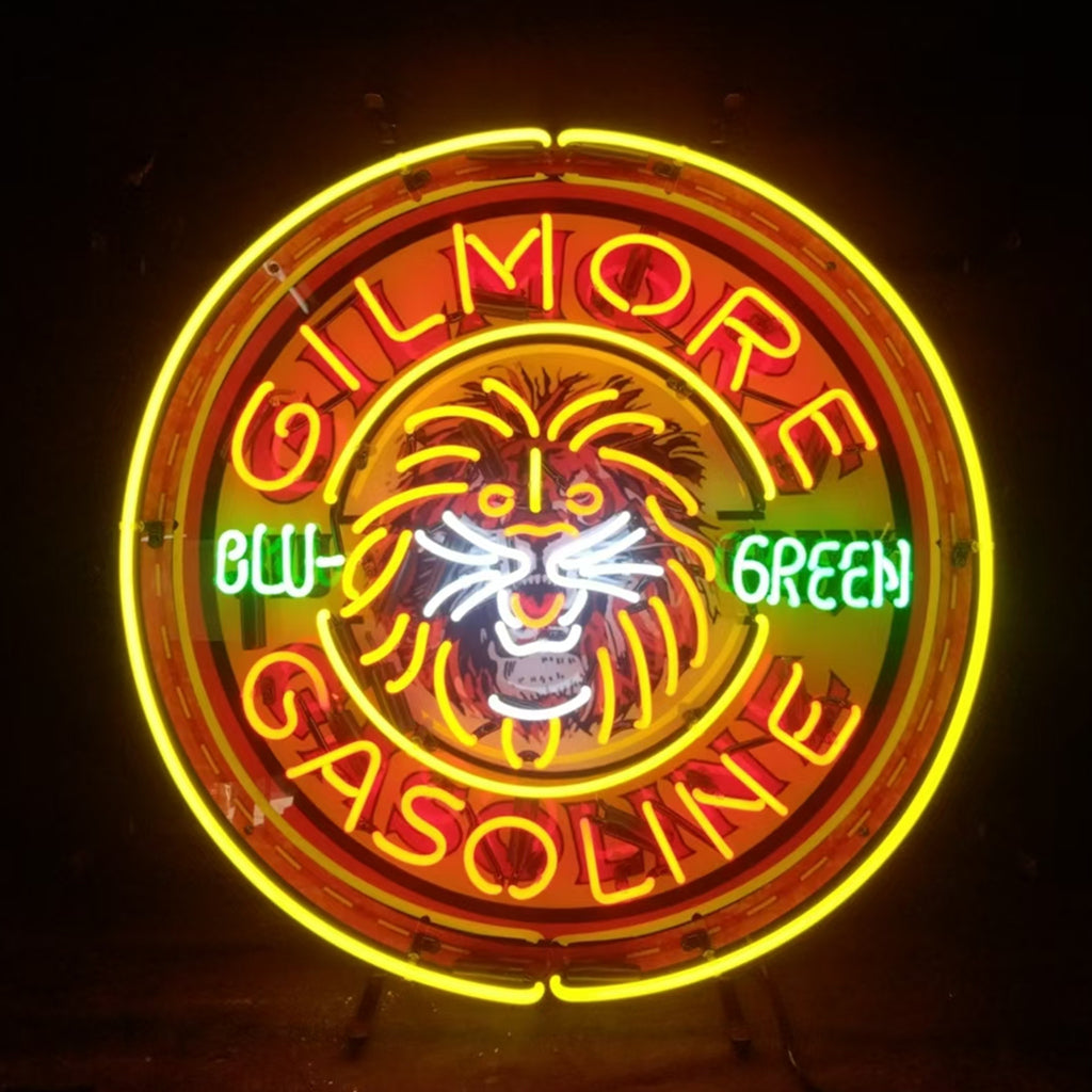 Gilmore Gasoline Blu Green Neon Signs Light Neon Signs Land