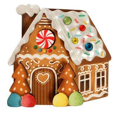 Gingerbread House Brooch by Laliblue