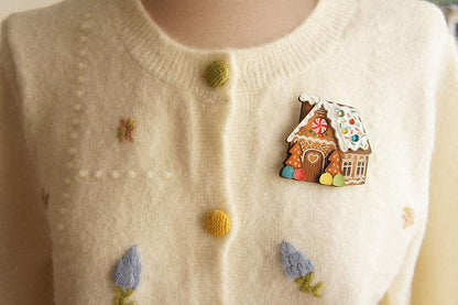 Gingerbread House Brooch by Laliblue