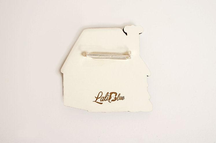 Gingerbread House Brooch by Laliblue