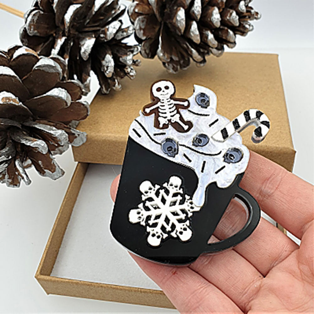 Gingerdead Latte Brooch by Cherryloco Quirks!