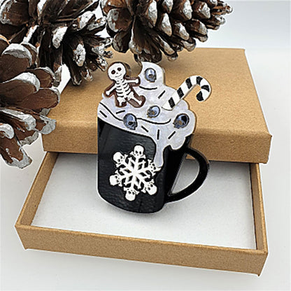 Gingerdead Latte Brooch by Cherryloco Quirks!