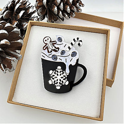 Gingerdead Latte Brooch by Cherryloco Quirks!