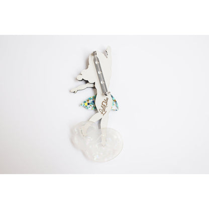 Girl Ice Skating Brooch by Laliblue