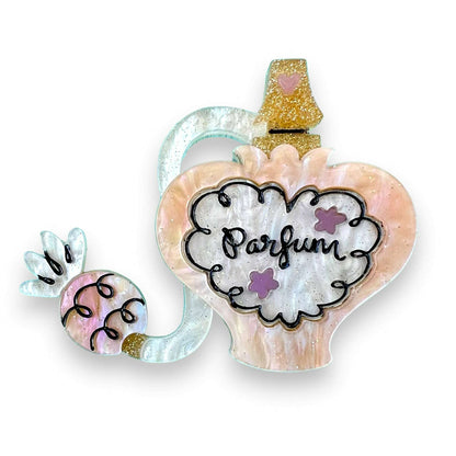 Glamour in a Bottle Brooch -PURPLE by Asia Ellington x Lipstick & Chrome