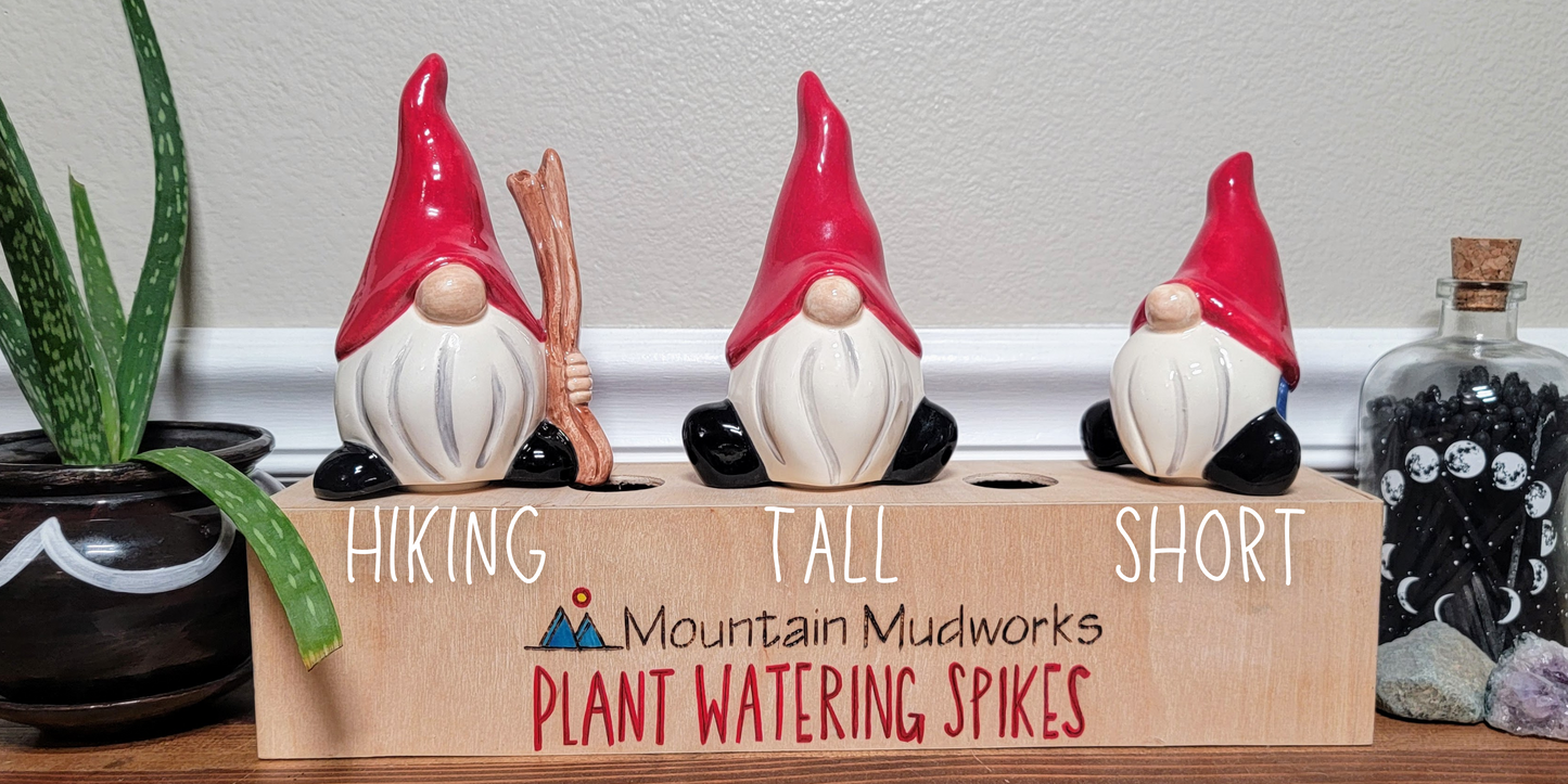 Short Gnome Watering Spike Mountain Mudworks