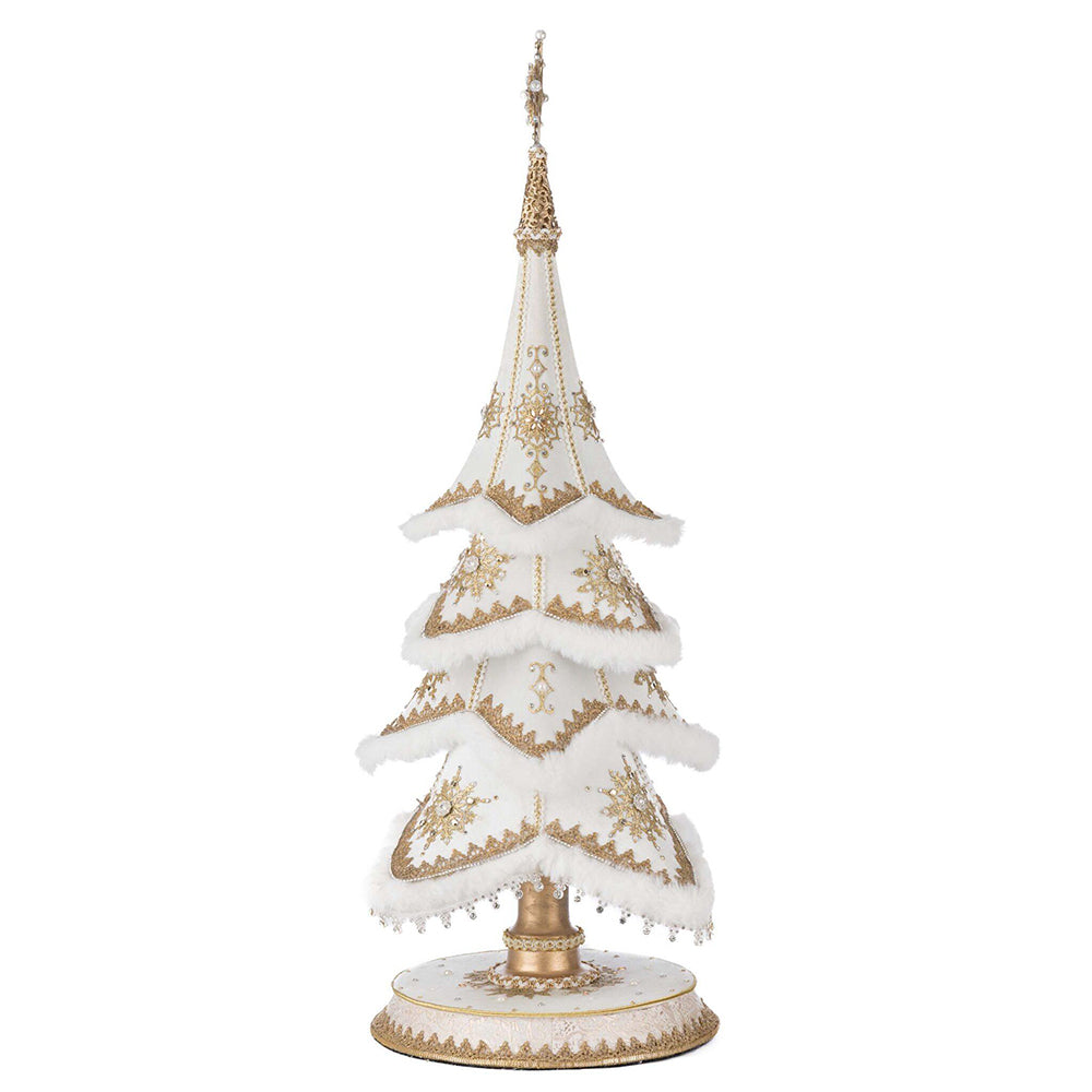 Golden Bells of Brilliance Tabletop Tree by Katherine's Collection Quirks!