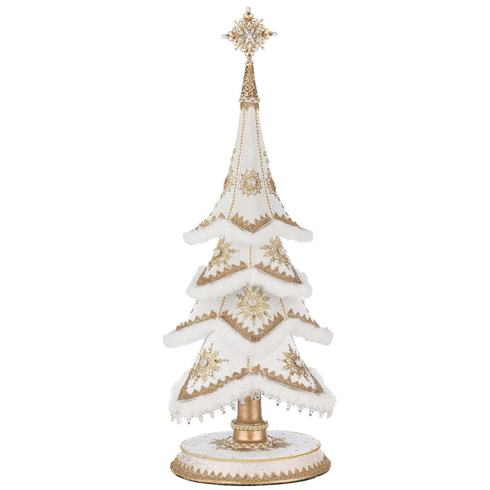 Golden Bells of Brilliance Tabletop Tree by Katherine's Collection Quirks!