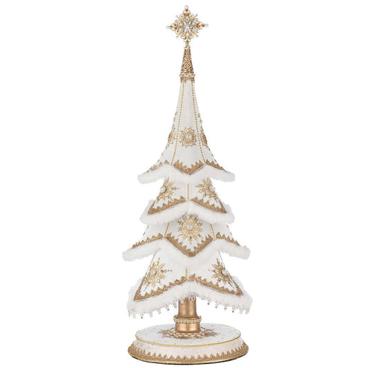Golden Bells of Brilliance Tabletop Tree by Katherine's Collection Quirks!