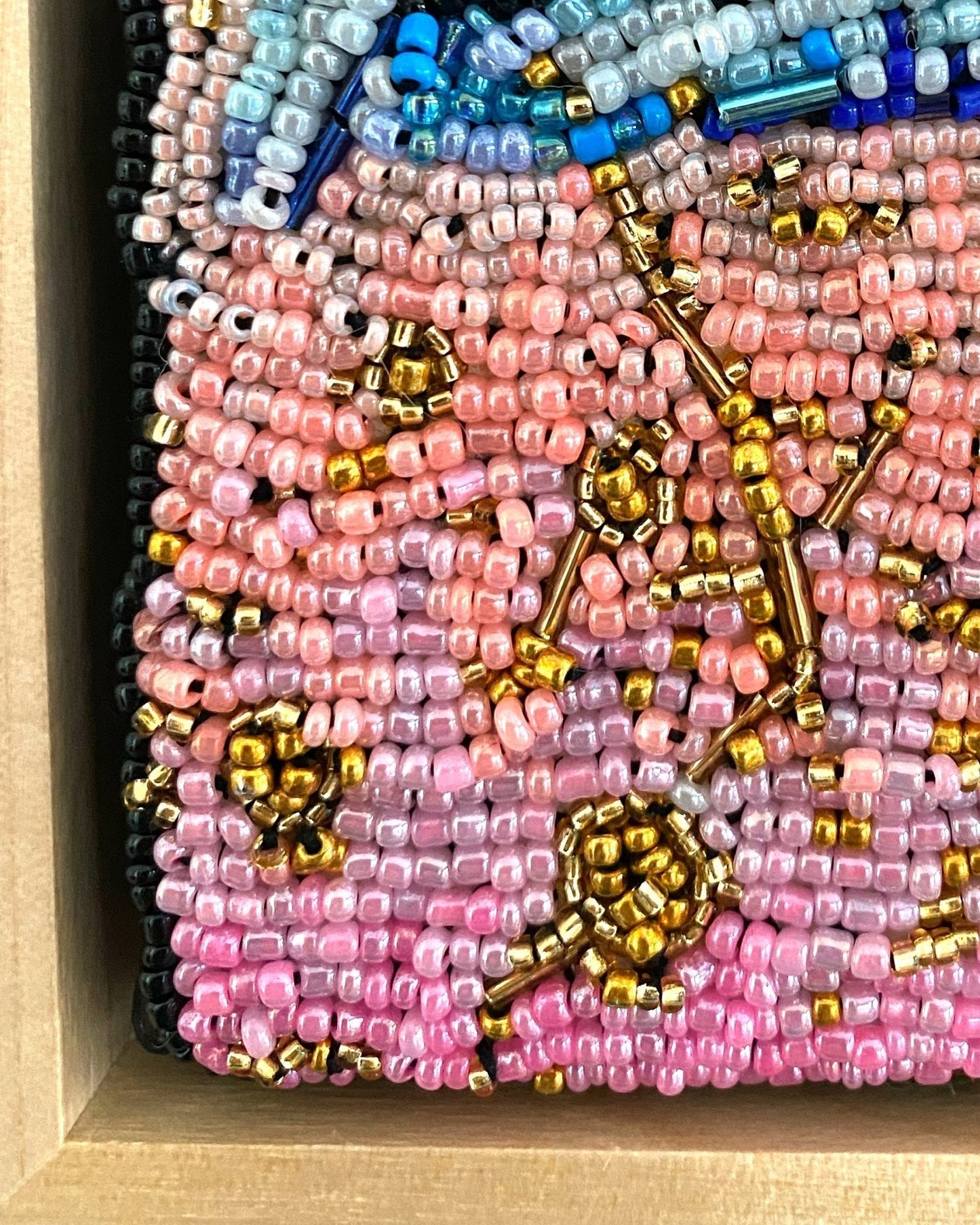 Golden Hour Peacock ( Fully Beaded Artwork ) Heather Freitas