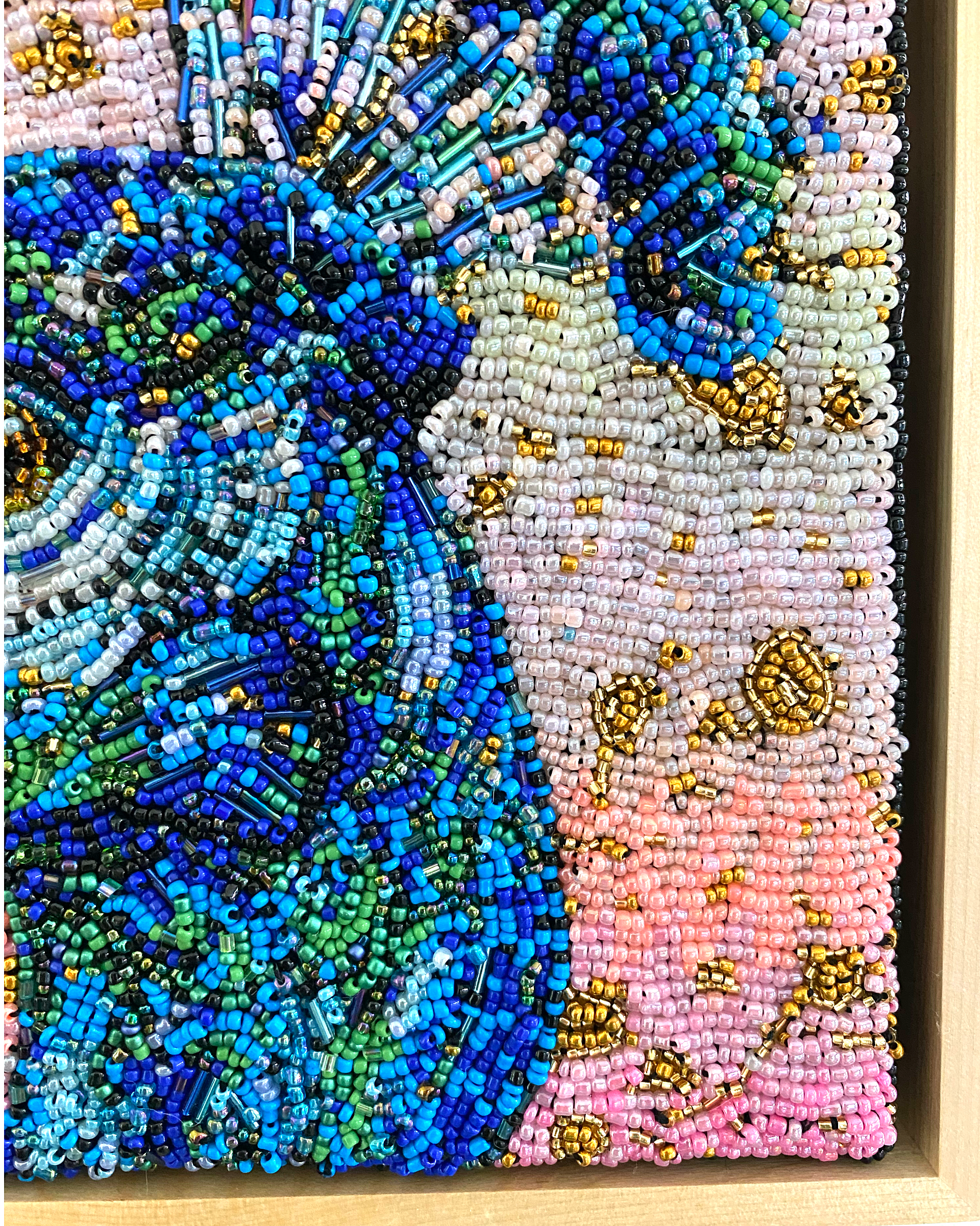 Golden Hour Peacock ( Fully Beaded Artwork ) Heather Freitas