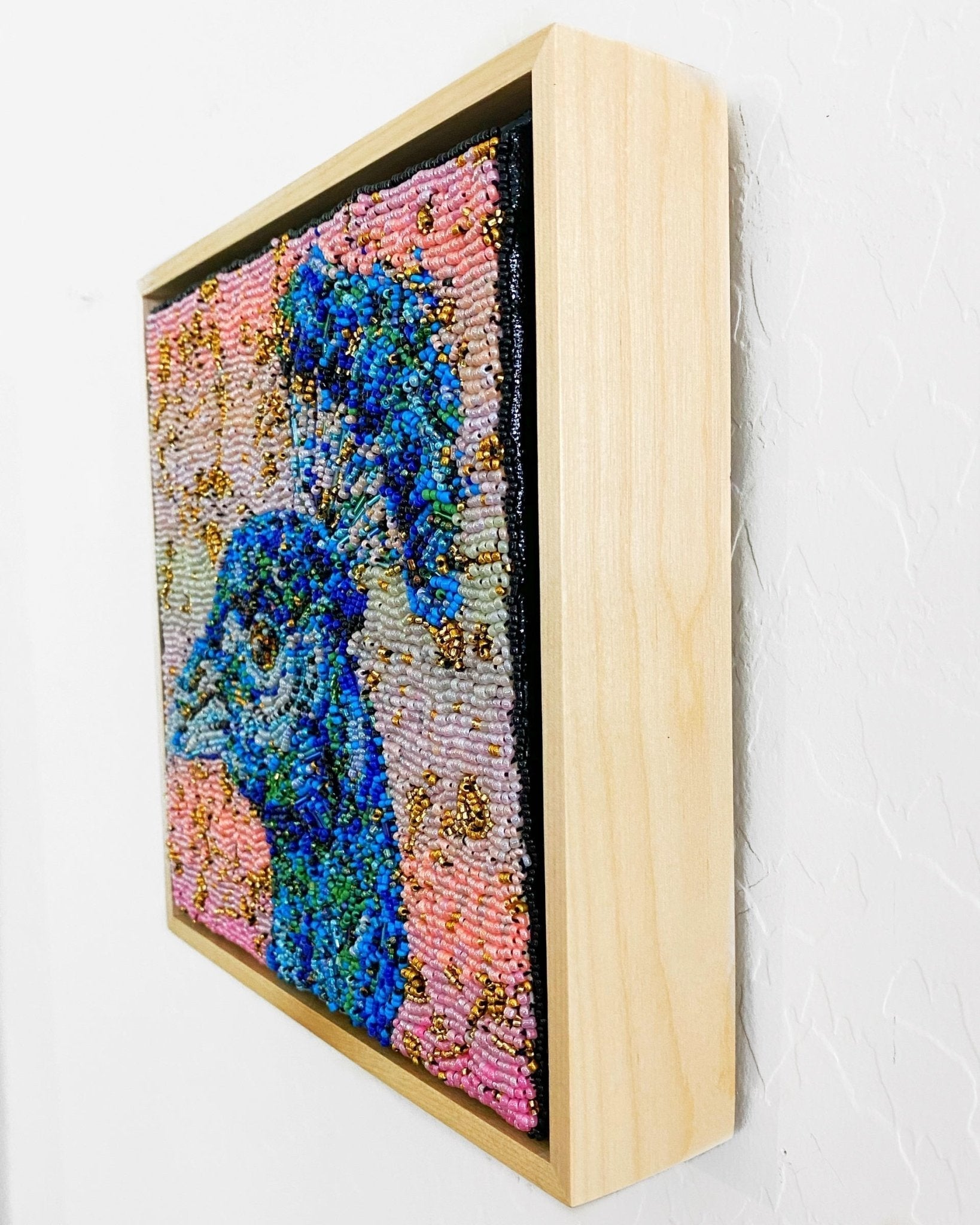 Golden Hour Peacock ( Fully Beaded Artwork ) Heather Freitas