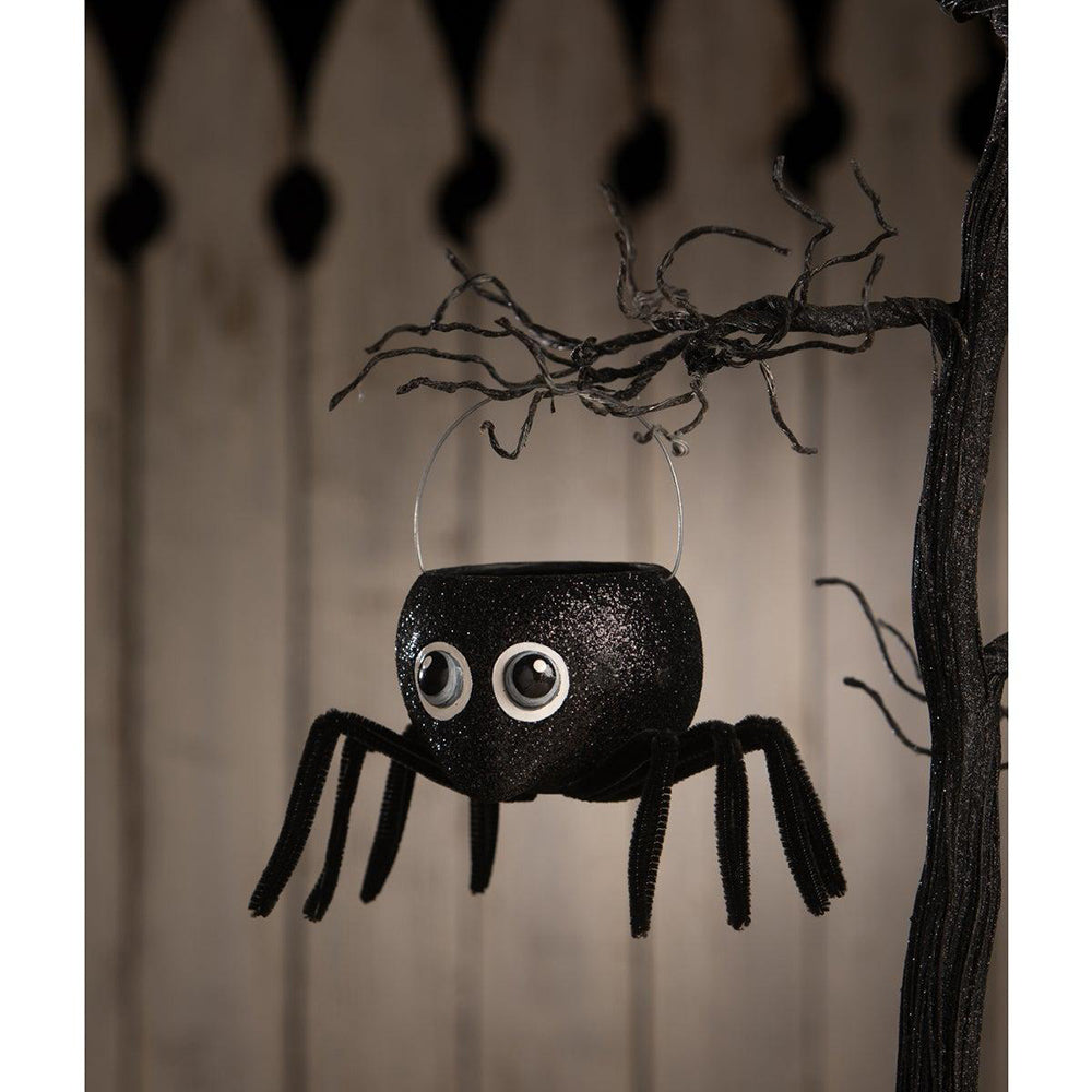 Googlie Eyed Spider Bucket by Bethany Lowe Designs - LAST CHANCE!! Quirks!