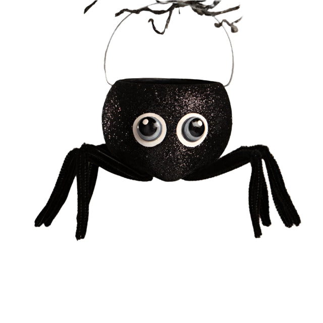 Googlie Eyed Spider Bucket by Bethany Lowe Designs - LAST CHANCE!! Quirks!
