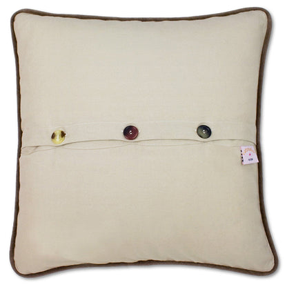 Great Smoky Mountains Hand-Embroidered Pillow