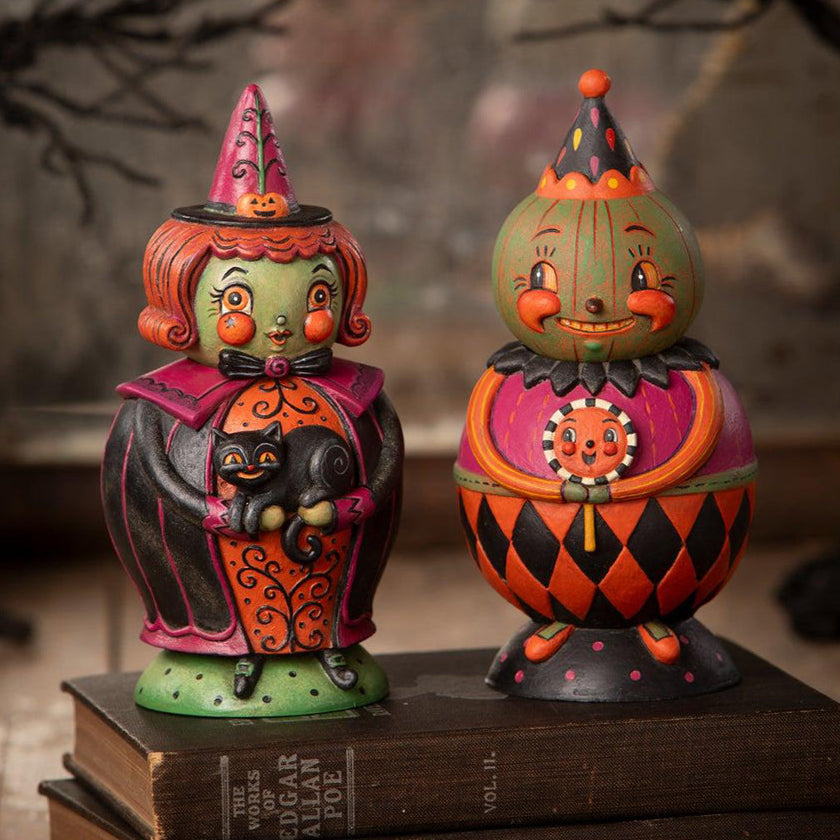 Hagatha and Jack Spooks Jar by Johanna Parker for Bethany Lowe Designs Quirks!