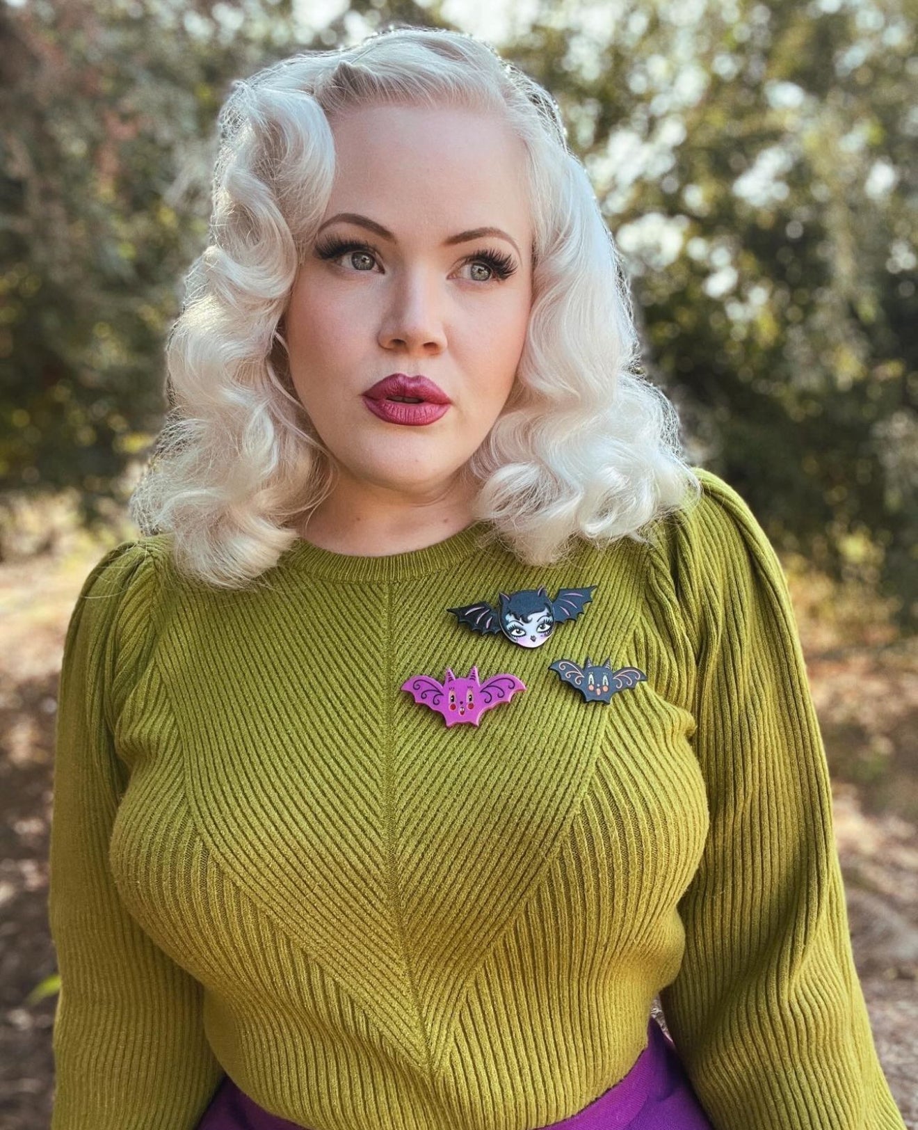 Lily the Vamp Brooch by Miss Fluff x Lipstick & Chrome Quirks!