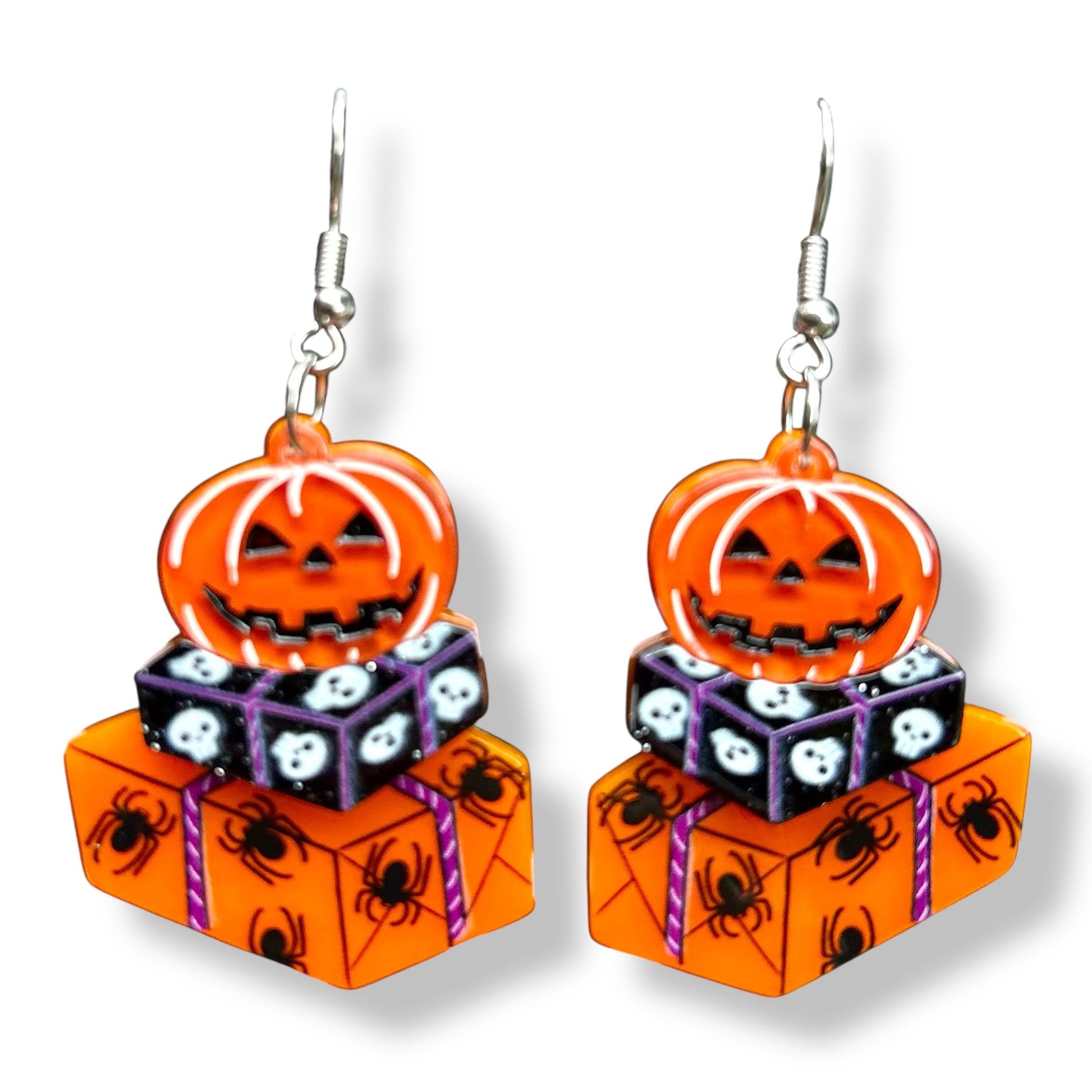 Halloween Happy Mail Earrings by 50's Vintage Dame x Lipstick & Chrome Quirks!