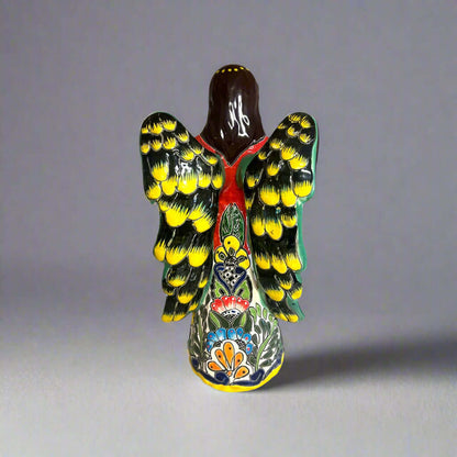 Talavera Angel Statue | Hand-Painted Mexican Ceramic Figurine