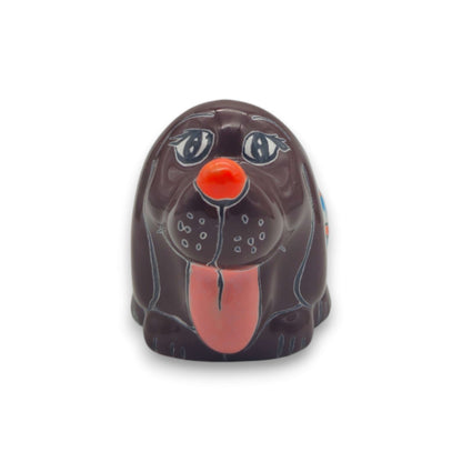 Colorful Talavera Dog Planter | Hand-Painted Mexican Figurine