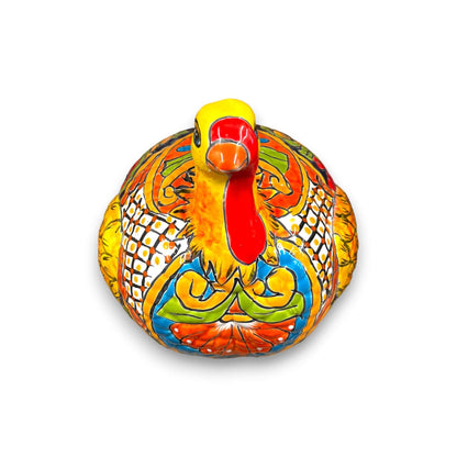 Talavera Turkey Statue | Hand-Painted Mexican Folk Art