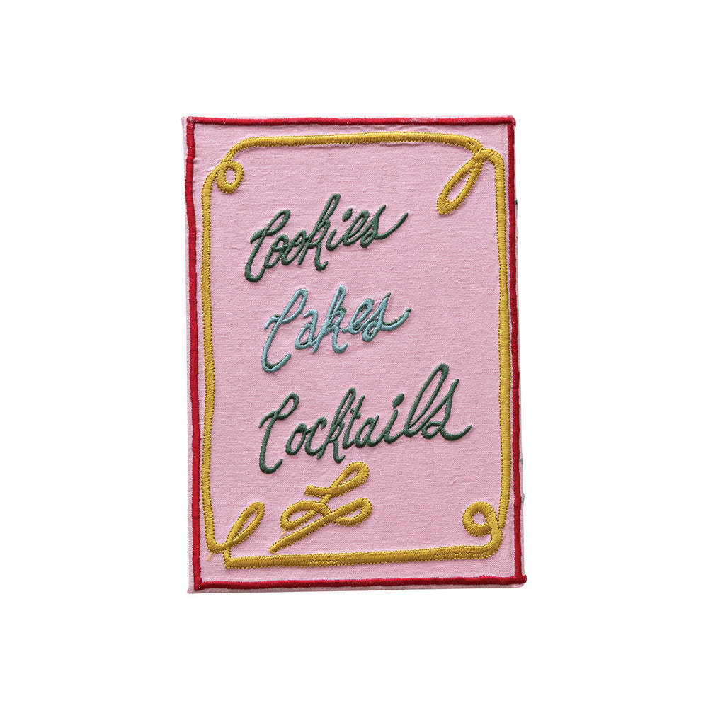 Season's Eatings Handmade Embroidered Fabric Recipe Book Quirks!