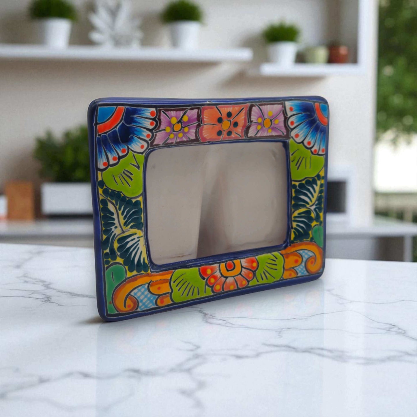 Talavera Picture Frame | Colorful Handcrafted Mexican Home Decor