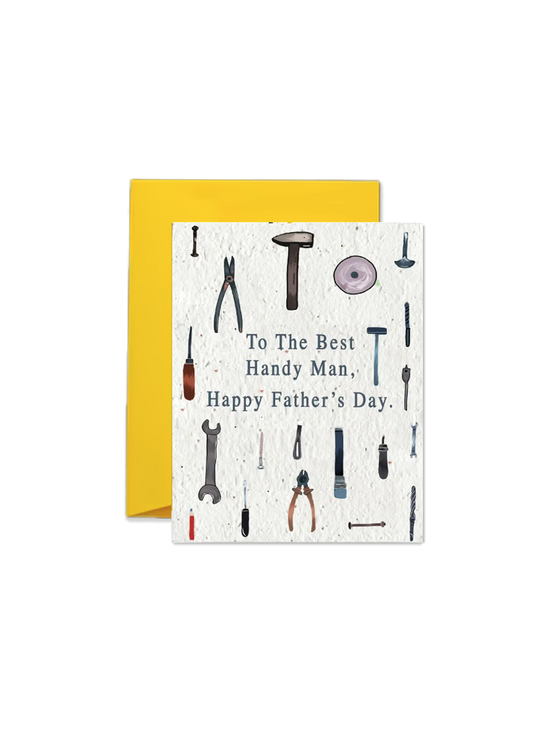Toolbox Treasures: To the Best Handy Man Father's Day Card