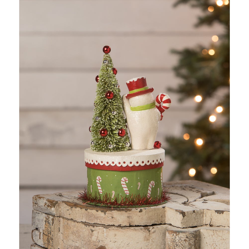 Happy Snowman on Box by Bethany Lowe Designs Quirks!