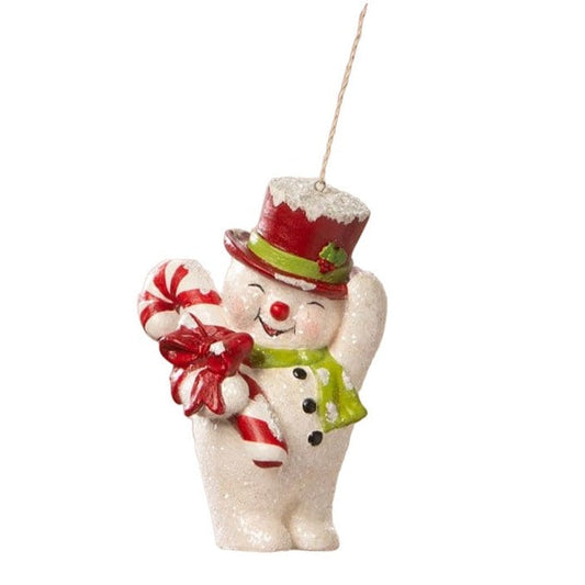 Happy Snowman Ornament by Bethany Lowe Designs