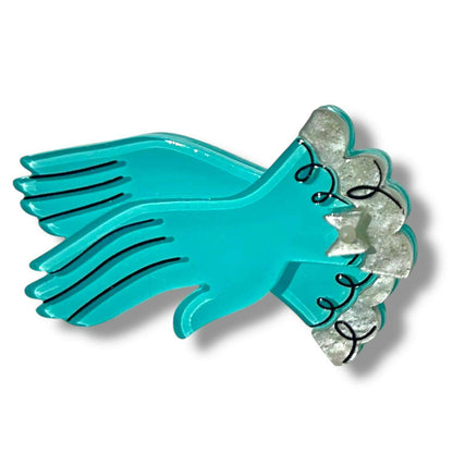 High Society Hands Mini Brooch by Asia Ellington x Lipstick & Chrome