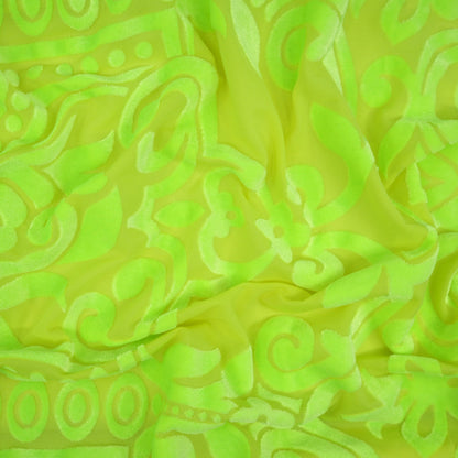 Ice Burnout Stretch Velvet Fabric | Blue Moon Fabrics