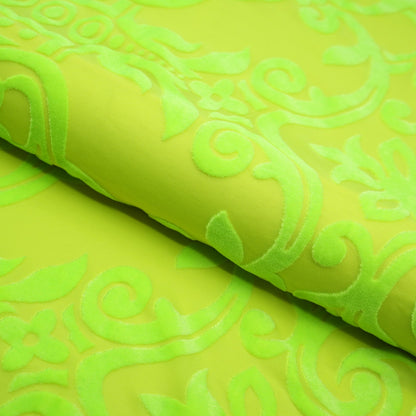 Ice Burnout Stretch Velvet Fabric | Blue Moon Fabrics
