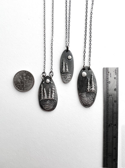 Full Moon Lake Necklace Small
