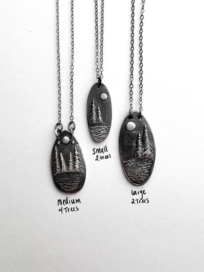 Full Moon Lake Necklace Small