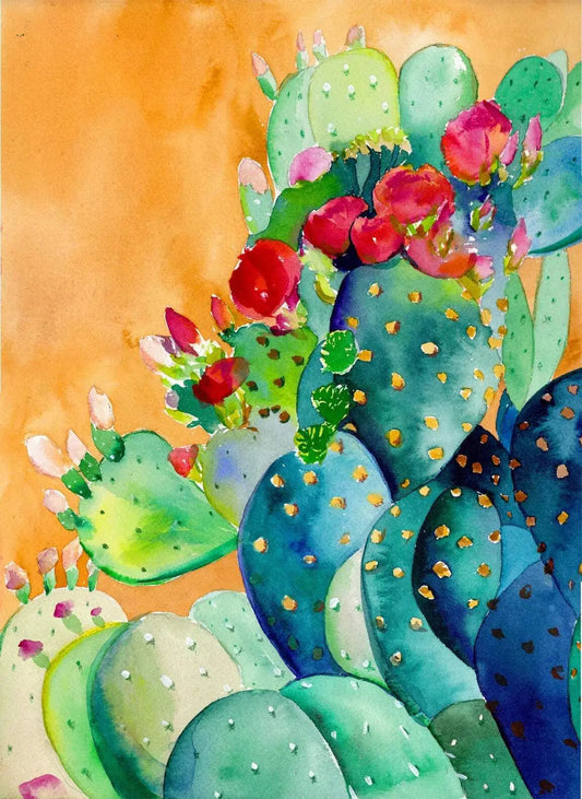 Mai Autumn • Cactus Garden Art Print – Archival Botanical & Nature Wall Art