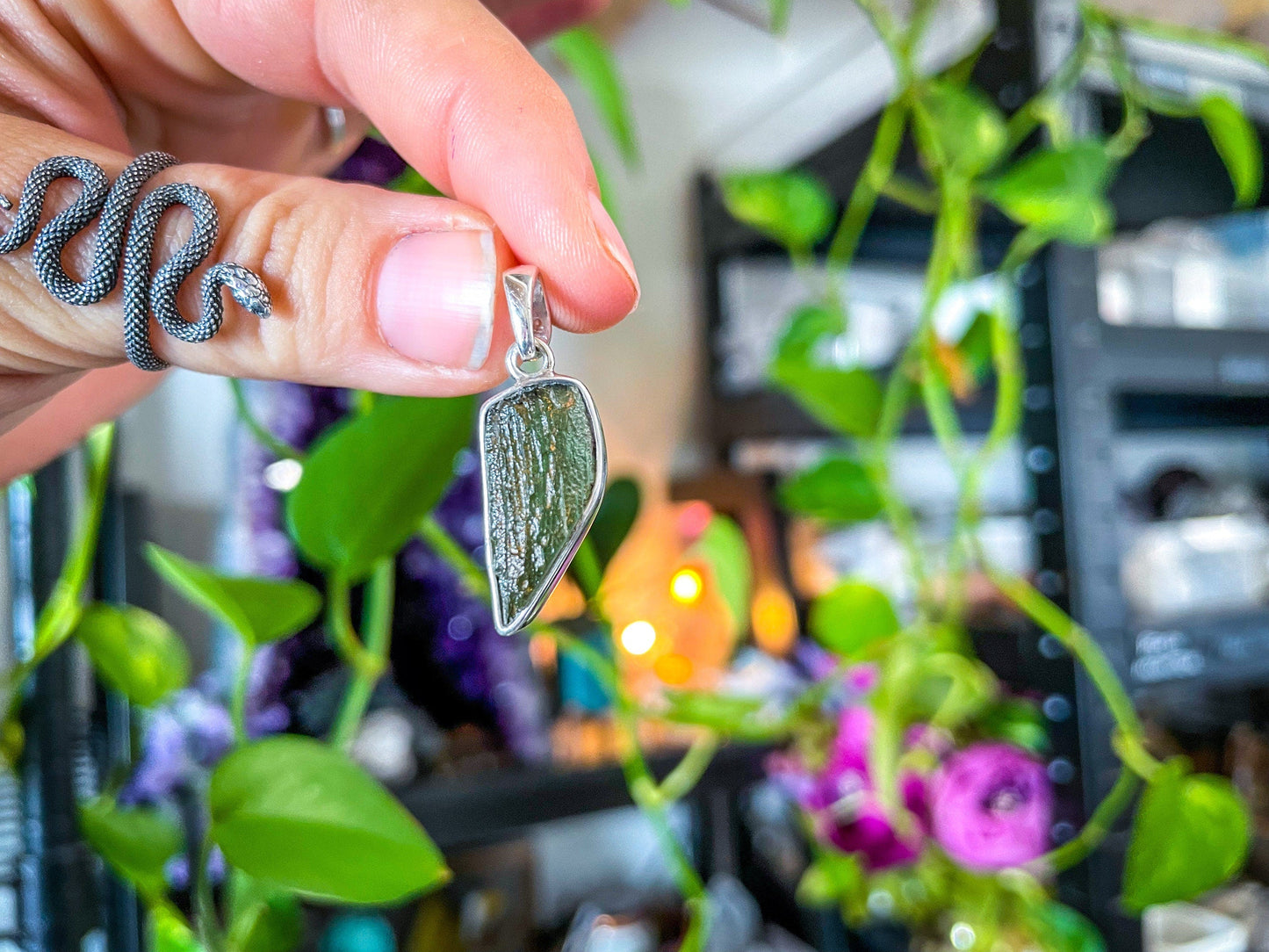 REAL Moldavite Pendant
