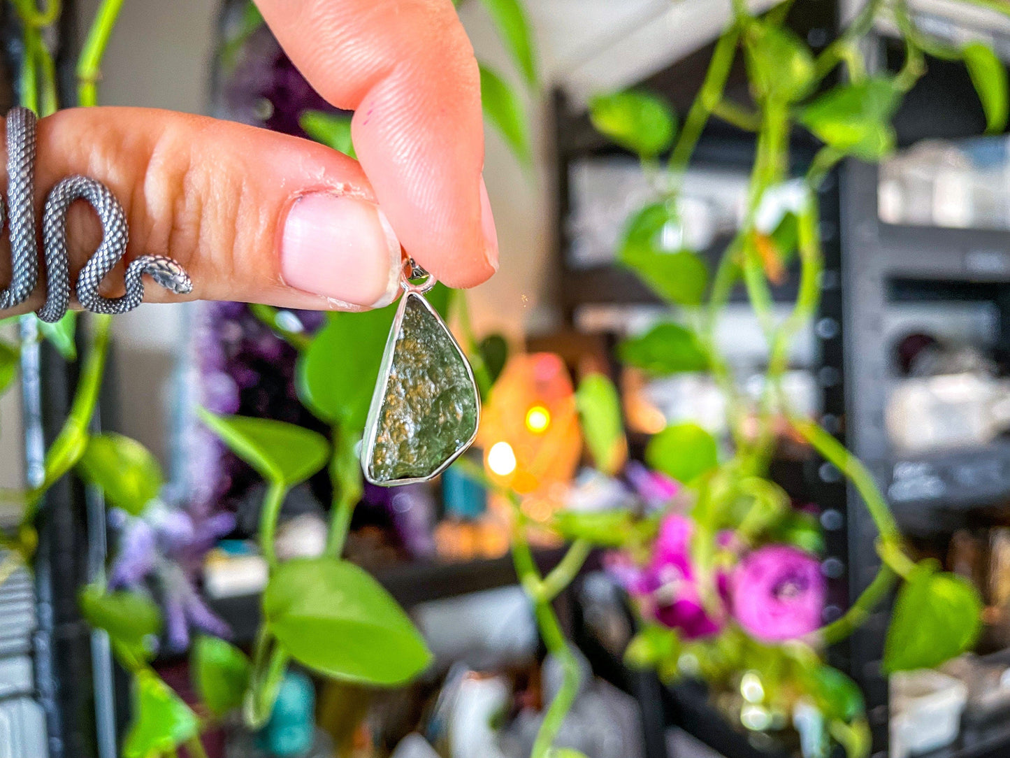 REAL Moldavite Pendant
