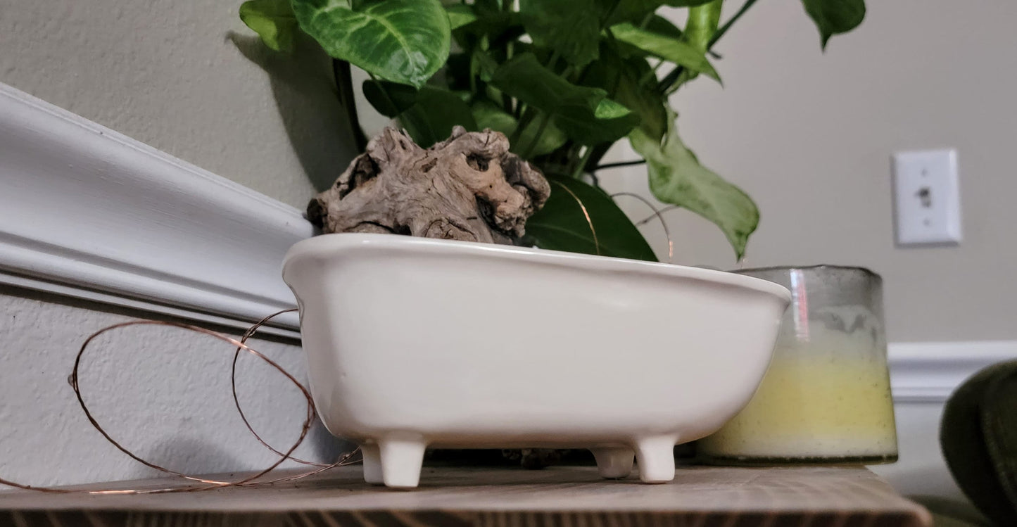 Medium Ceramic Bathtub Planter Mountain Mudworks