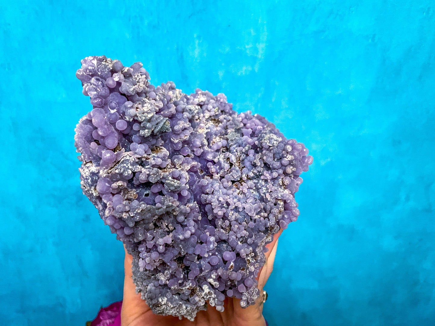7" LARGE Purple Grape Agate