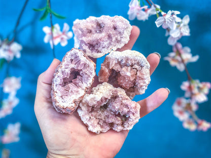 Pink Amethyst crystal Cluster