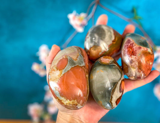 Polychrome Jasper Palmstones