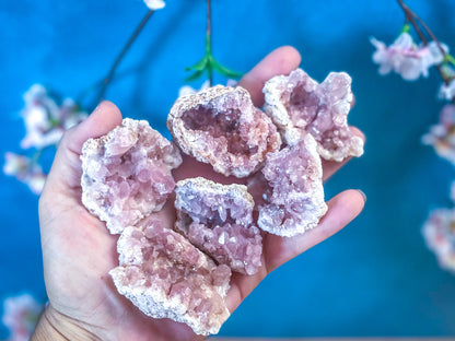 Pink Amethyst crystal Cluster