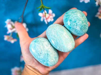 Ethically Sourced - Amazonite Palm Stone