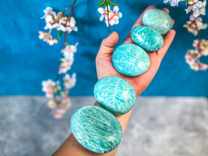 Ethically Sourced - Amazonite Palm Stone