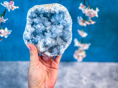 Ethically Sourced Raw CELESTITE Geodes 3 - 5 1/2 lbs!
