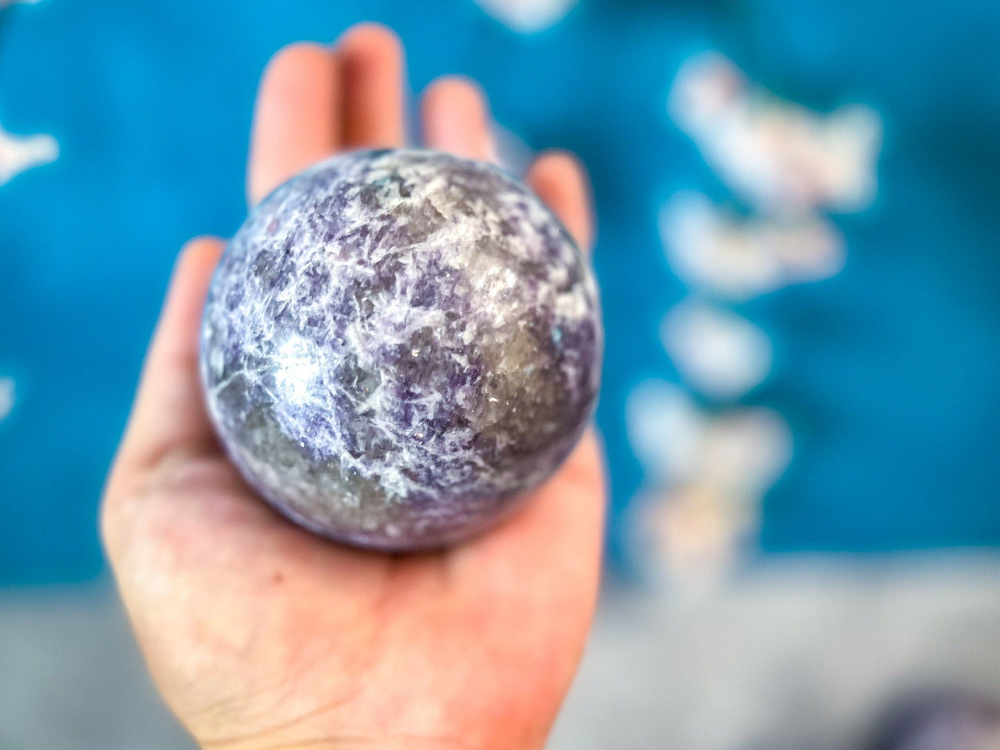 Lepidolite Balls, Lepidolite Sphere, Ethically Sourced Crystals