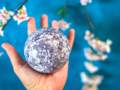 Lepidolite Balls, Lepidolite Sphere, Ethically Sourced Crystals