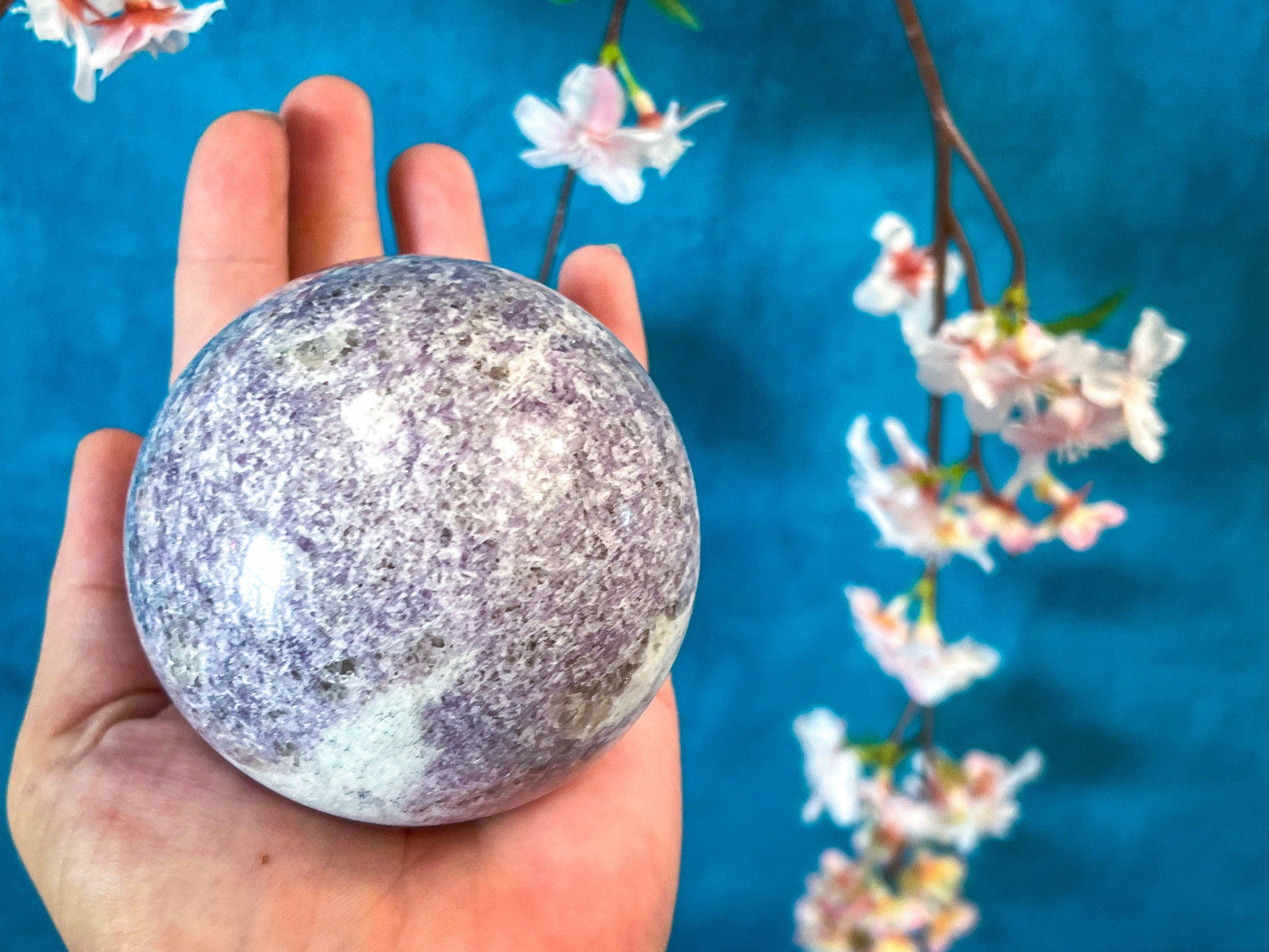 Lepidolite Balls, Lepidolite Sphere, Ethically Sourced Crystals